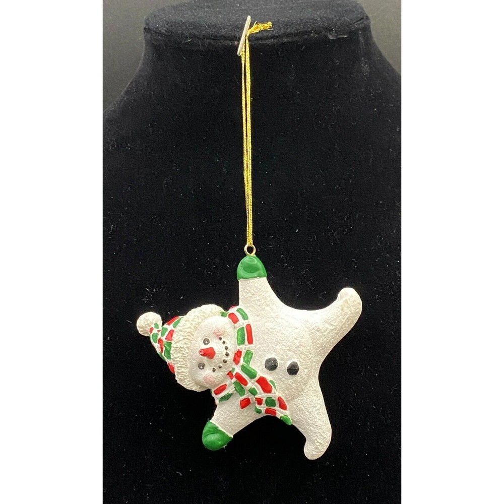 Vintage Dangling Snowman Ornament